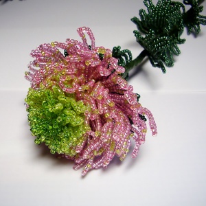 1 szál Gyöngyből készített krizantém több színben GYV05, Otthon & Életmód, Dekoráció, Virágdísz és tartó, Csokor & Virágdísz, Gyöngyfűzés, gyöngyhímzés, Virágkötés, MESKA