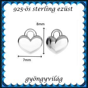 925-ös sterling ezüst ékszerkellék: medál / pandora / fityegő EM-F 31 - kellékek & szerszámok - gyöngyfűzés kellékek - fém köztesek - Meska.hu