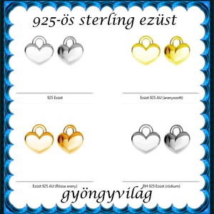 925-ös sterling ezüst ékszerkellék: medál / pandora / fityegő EM-F 31 - kellékek & szerszámok - gyöngyfűzés kellékek - fém köztesek - Meska.hu