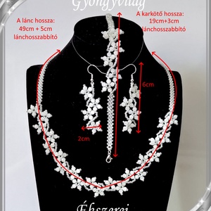 Esküvői, menyasszonyi, alkalmi ékszer szett,  SSZEB-GY03-bi-2 - esküvő - ékszer - ékszerszett - Meska.hu