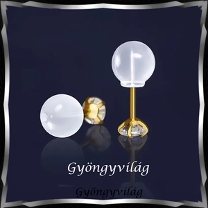 Ékszerkellék: fülbevaló vég/shift BFK-SZ 12 szilikon, 20db - kellékek & szerszámok - gyöngyfűzés kellékek - egyéb alkatrész - Meska.hu