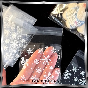 Ékszerek-csomagoló anyag: Karácsonyi celofán zacskó EK-Z15 - karácsony - karácsonyi ajándékozás - karácsonyi ajándékcsomagolás - Meska.hu