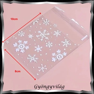 Ékszerek-csomagoló anyag: Karácsonyi celofán zacskó EK-Z15 - karácsony - karácsonyi ajándékozás - karácsonyi ajándékcsomagolás - Meska.hu