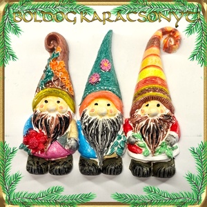 Karácsonyi hűtőmágnes S-KA26-02 több szinben - Meska.hu