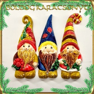 Karácsonyi hűtőmágnes S-KA26-02 több szinben - otthon & életmód - dekoráció - dísztárgy - Meska.hu