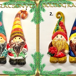 Karácsonyi hűtőmágnes S-KA26-02 több szinben - otthon & életmód - dekoráció - dísztárgy - Meska.hu