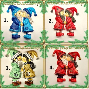 Karácsonyi hűtőmágnes S-KA26-03 több szinben - Meska.hu