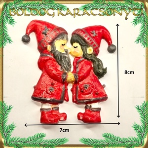 Karácsonyi hűtőmágnes S-KA26-03 több szinben - otthon & életmód - dekoráció - dísztárgy - Meska.hu