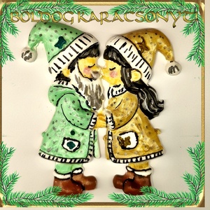 Karácsonyi hűtőmágnes S-KA26-03 több szinben - otthon & életmód - dekoráció - dísztárgy - Meska.hu