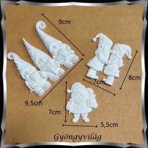Karácsonyi festhető gipsz figurák Gipsz-02 - diy (csináld magad) - egységcsomag - Meska.hu