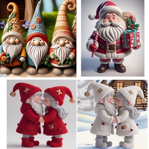 Karácsonyi festhető gipsz figurák Gipsz-02 - diy (csináld magad) - egységcsomag - Meska.hu