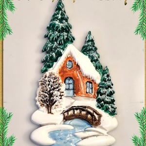 Karácsonyi hűtőmágnes S-KA26-07-2 - Meska.hu