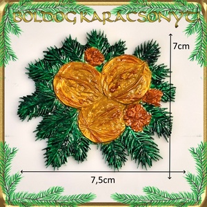 Karácsonyi hűtőmágnes S-KA26-12 - otthon & életmód - dekoráció - dísztárgy - Meska.hu