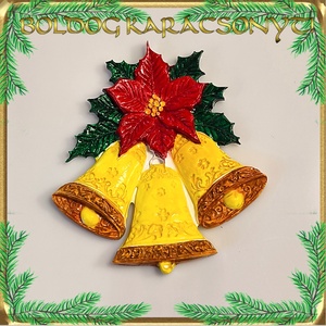 Karácsonyi hűtőmágnes S-KA26-14 - Meska.hu