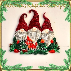 Karácsonyi hűtőmágnes S-KA26-18 - Meska.hu