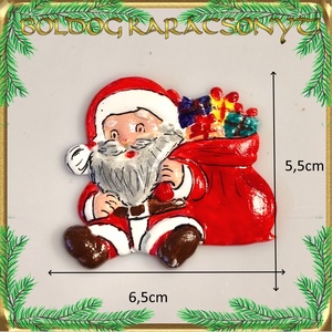 Karácsonyi hűtőmágnes S-KA26-01 - otthon & életmód - dekoráció - dísztárgy - Meska.hu