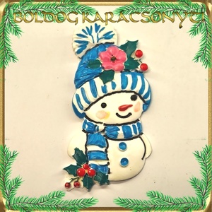 Karácsonyi hűtőmágnes S-KA26-06 - Meska.hu