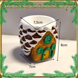 Karácsonyi kaspó S-KA27 01 - otthon & életmód - dekoráció - dísztárgy - Meska.hu