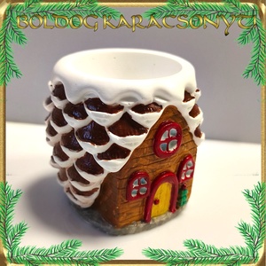 Karácsonyi kaspó S-KA27 01 - otthon & életmód - dekoráció - dísztárgy - Meska.hu