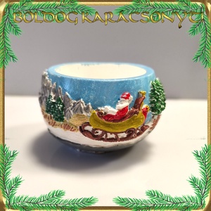 Karácsonyi kaspó S-KA27 02 - Meska.hu