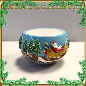 Karácsonyi kaspó S-KA27 02 - otthon & életmód - dekoráció - dísztárgy - Meska.hu