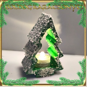 Karácsonyi mécses tartó S-KA28 01-1 - otthon & életmód - dekoráció - dísztárgy - Meska.hu