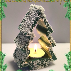 Karácsonyi mécses tartó S-KA28 01-2 - otthon & életmód - dekoráció - dísztárgy - Meska.hu