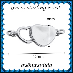 925-ös ezüst 1soros lánckapocs ELK 1S 43R - kellékek & szerszámok - gyöngyfűzés kellékek - egyéb alkatrész - Meska.hu