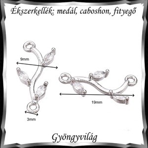 Ékszerkellék: medál, caboshon, fityegő BMCF-2-52  4db/csomag - kellékek & szerszámok - gyöngyfűzés kellékek - cabochon - Meska.hu