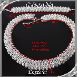 Ékszerek-szettek: Swarovski-ezüst, esküvői, alkalmi ékszer szett,  SSZEB-GY07-03 sw  crystal ab - esküvő - ékszer - ékszerszett - Meska.hu