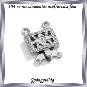 304 Nemes acél ékszerkellék: lánckapocs NALK 11 2db/ csomag - Meska.hu