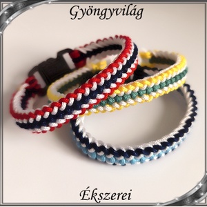 Ékszerek-karkötők: Makramé paracord karkötő SK-M 37-18  fémmentes 3db - ékszer - karkötő - fonott karkötő - Meska.hu