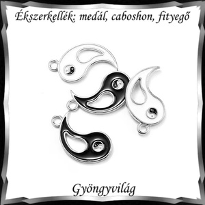 Ékszerkellék: medál, caboshon, fityegő BMCF-2-55  1pár/2db/csomag   - diy (csináld magad) - egységcsomag - Meska.hu