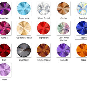 Swarovski kristály medál: SWM rivoli (1122) 14mm - kellékek & szerszámok - gyöngyfűzés kellékek - swarovski kristályok - Meska.hu