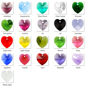 Swarovski kristály medál: SWM szív (6228) 14mm-es több színben, Kellékek & szerszámok, Gyöngyfűzés kellékek, Swarovski kristályok, Ékszerkészítés, Ékszerkészítés, MESKA