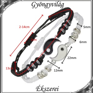 Ékszerek-karkötők: Makramé karkötő SK-M 43-2   2db karkötő - ékszer - karkötő - gyöngyös karkötő - Meska.hu