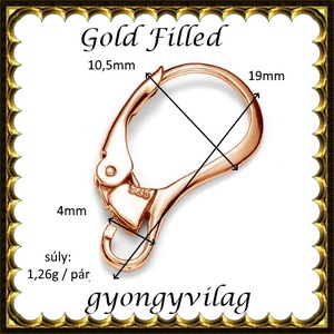 925-ös sterling ezüst ékszerkellék: fülbevaló kapocs, biztonsági-francia kapcsos EFK K 33RG - kellékek & szerszámok - ékszerkellék - fülbevaló kapocs - Meska.hu