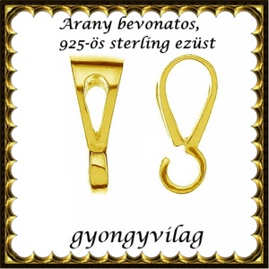 925-ös sterling ezüst ékszerkellék: medáltartó, medálkapocs EMT 46g - Meska.hu