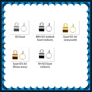 925-ös sterling ezüst ékszerkellék: medáltartó, medálkapocs EMT 37 - kellékek & szerszámok - ékszerkellék - medáltartó, medálkapocs - Meska.hu