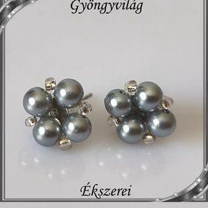 Ékszerek-szettek: Esküvői, menyasszonyi, alkalmi ékszer szett,  SSZ-ÜGY007 02 ÜT  szürke - esküvő - ékszer - ékszerszett - Meska.hu