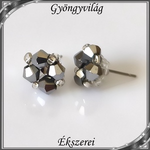 Ékszerek-szettek: Esküvői, menyasszonyi, alkalmi ékszer szett,  SSZ-ÜGY007 01 BI  sötét crom - esküvő - ékszer - ékszerszett - Meska.hu