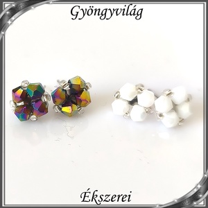 Ékszerek-szettek: Esküvői, menyasszonyi, alkalmi ékszer szett,  SSZ-ÜGY007 01 BI  fehér-multicolor - esküvő - ékszer - ékszerszett - Meska.hu