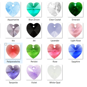 Swarovski kristály medál: SWM szív (6228) 10mm-es  több színben, Kellékek & szerszámok, Gyöngyfűzés kellékek, Swarovski kristályok, Ékszerkészítés, Ékszerkészítés, MESKA