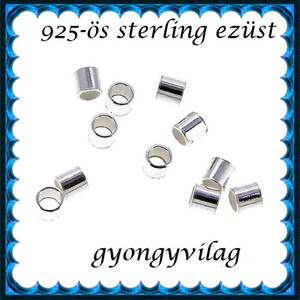 925-ös sterling ezüst ékszerkellék: köztes / gyöngy / dísz  EKÖ 19 1,5x2  10db/cs - Meska.hu
