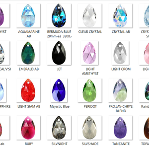 Swarovski kristály medál: csepp SW6106-22 - kellékek & szerszámok - gyöngyfűzés kellékek - swarovski kristályok - Meska.hu