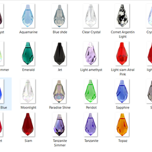 Swarovski kristály medál: csepp SW6000-11, Kellékek & szerszámok, Gyöngyfűzés kellékek, Swarovski kristályok, Ékszerkészítés, Ékszerkészítés, MESKA