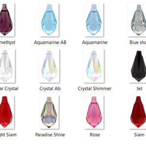 Swarovski kristály medál: csepp SW6000-13, Kellékek & szerszámok, Gyöngyfűzés kellékek, Swarovski kristályok, Ékszerkészítés, Ékszerkészítés, MESKA