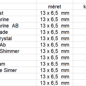 Swarovski kristály medál: csepp SW6000-13 - kellékek & szerszámok - gyöngyfűzés kellékek - swarovski kristályok - Meska.hu