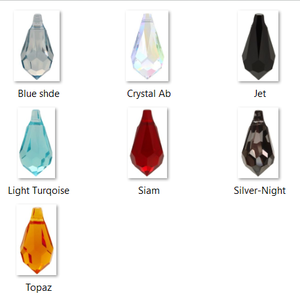 Swarovski kristály medál: csepp SW6000-15, Kellékek & szerszámok, Gyöngyfűzés kellékek, Swarovski kristályok, Ékszerkészítés, Ékszerkészítés, MESKA