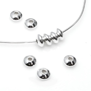 925-ös sterling ezüst ékszerkellék: köztes / gyöngy / dísz EKÖ 6-3,5 4db/cs - Meska.hu